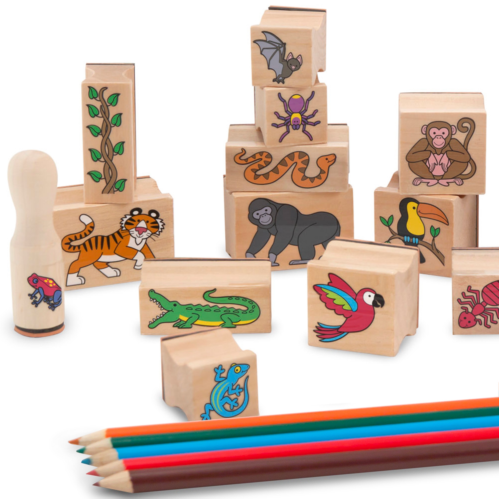 Set de Sellos Madera Hadas 26 piezas Melissa & Doug 3