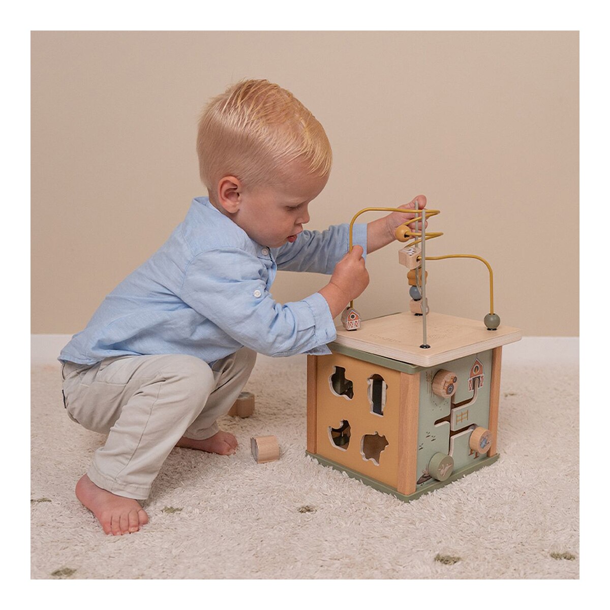 Cubo de actividades pequeña Granja Fsc Little Dutch 3