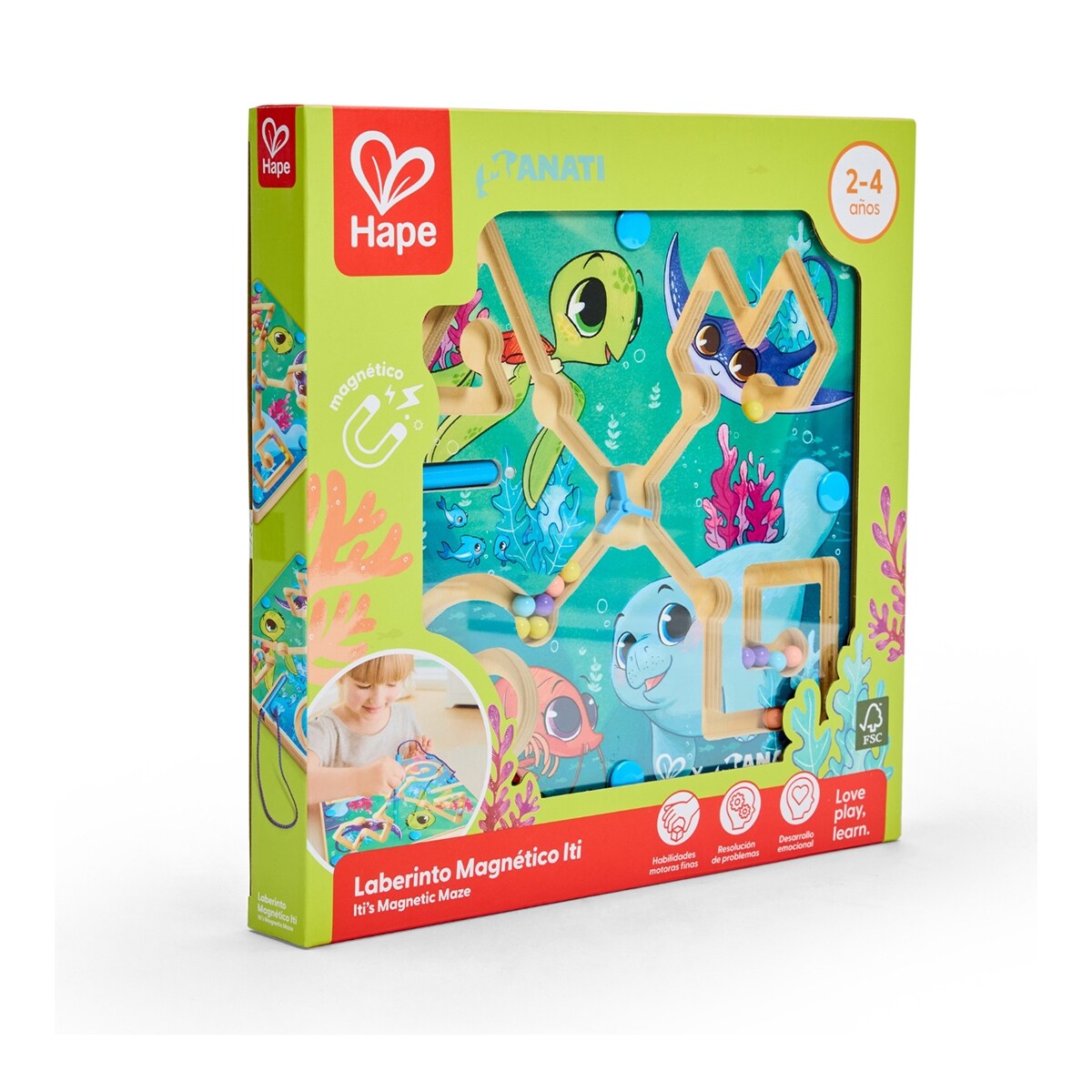 Laberinto magnético el pequeño Manatí Hape 5