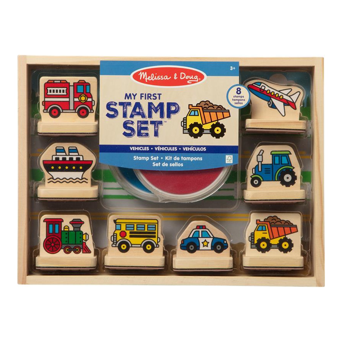 Imagen 0 de Mi primer juego de sellos vehículos Melissa & Doug Spin Master