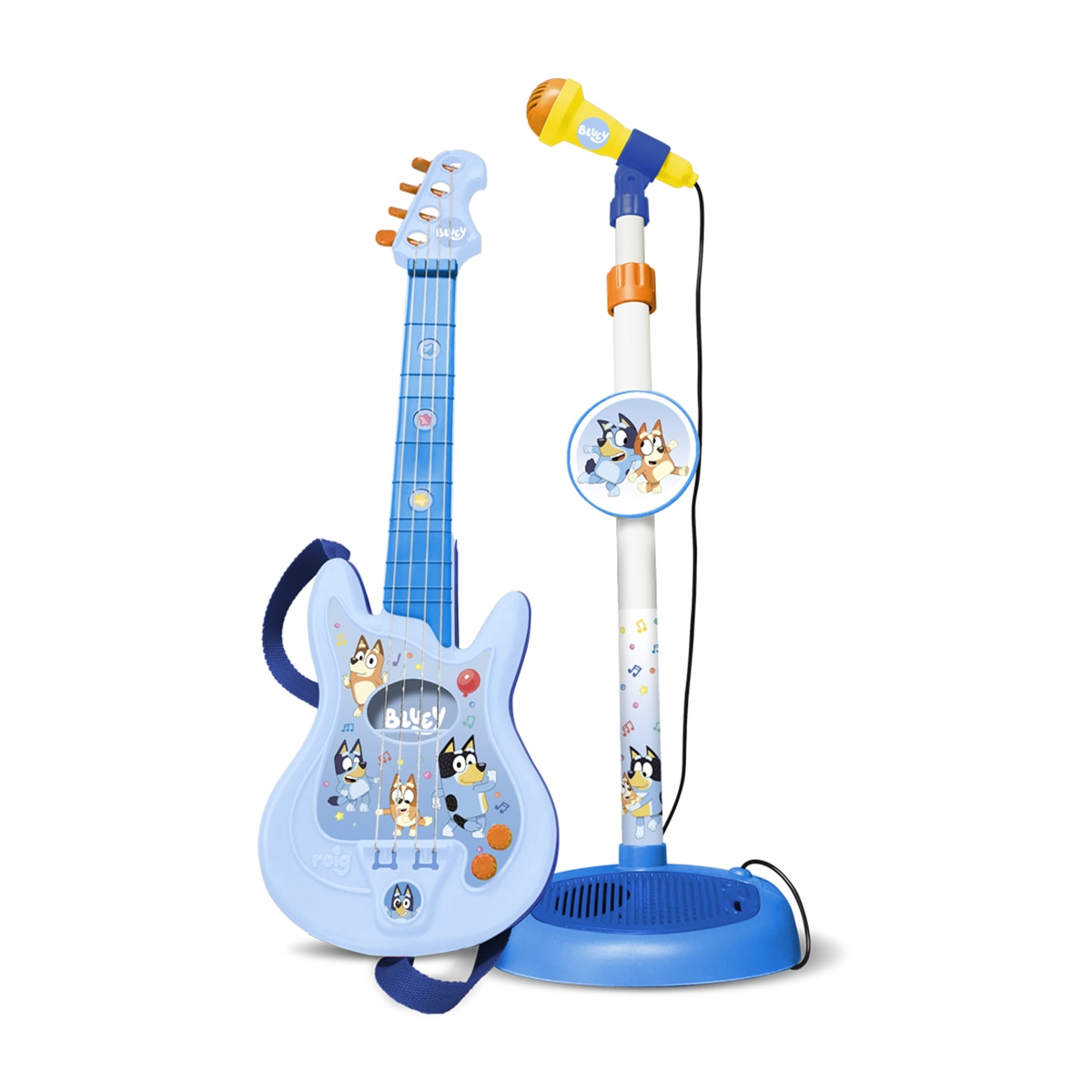 Imagen 0 de Conjunto de guitarra y micrófono Bluey Claudio Reig