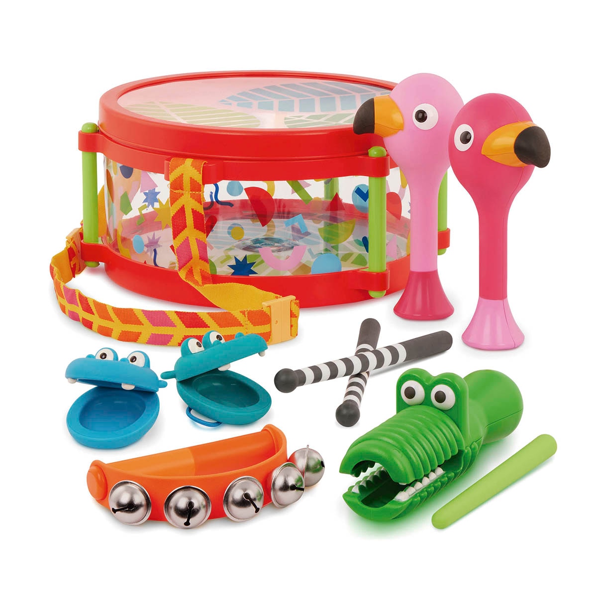 Imagen 0 de Set Tambor con instrumentos musicales Battat