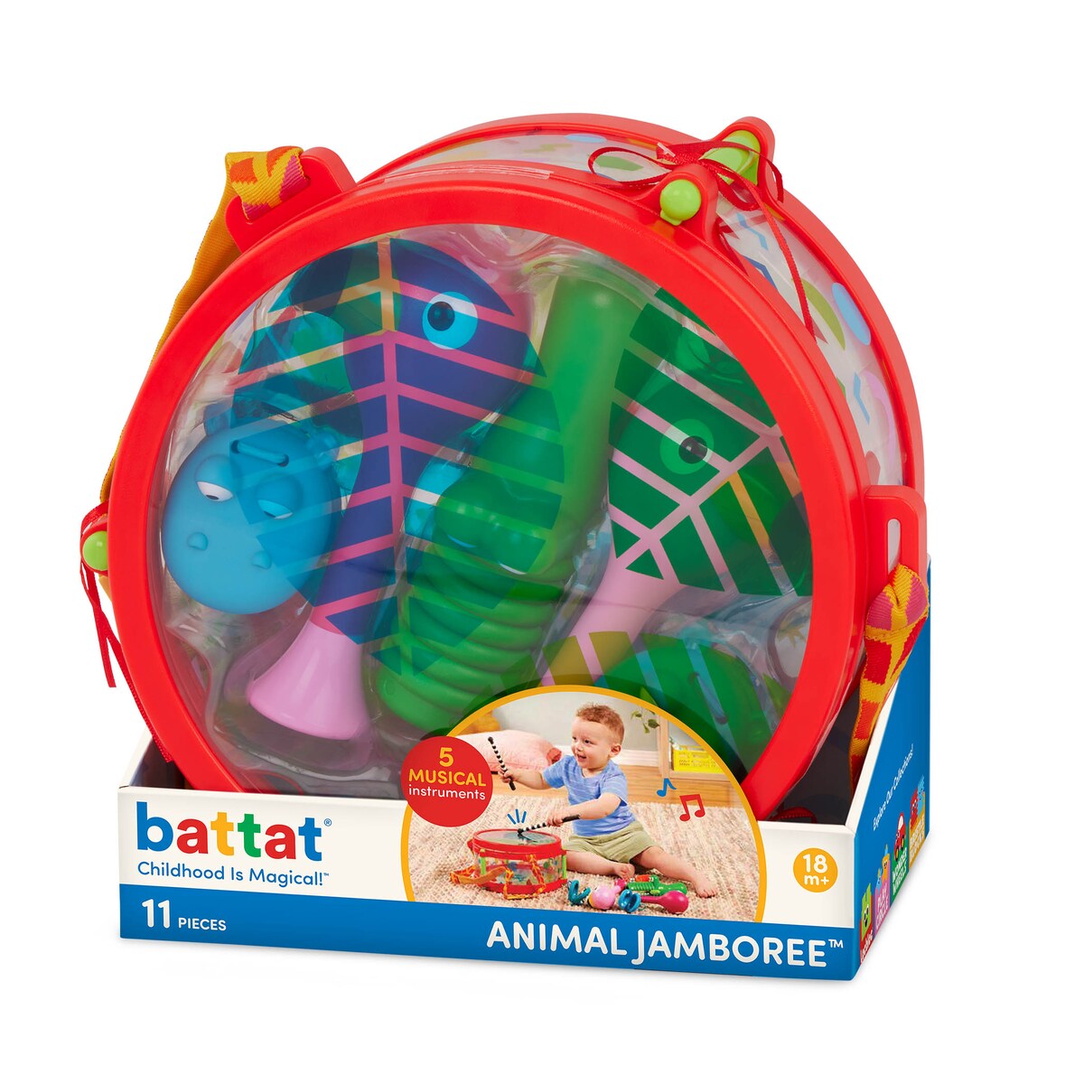 Set Tambor con instrumentos musicales Battat 13