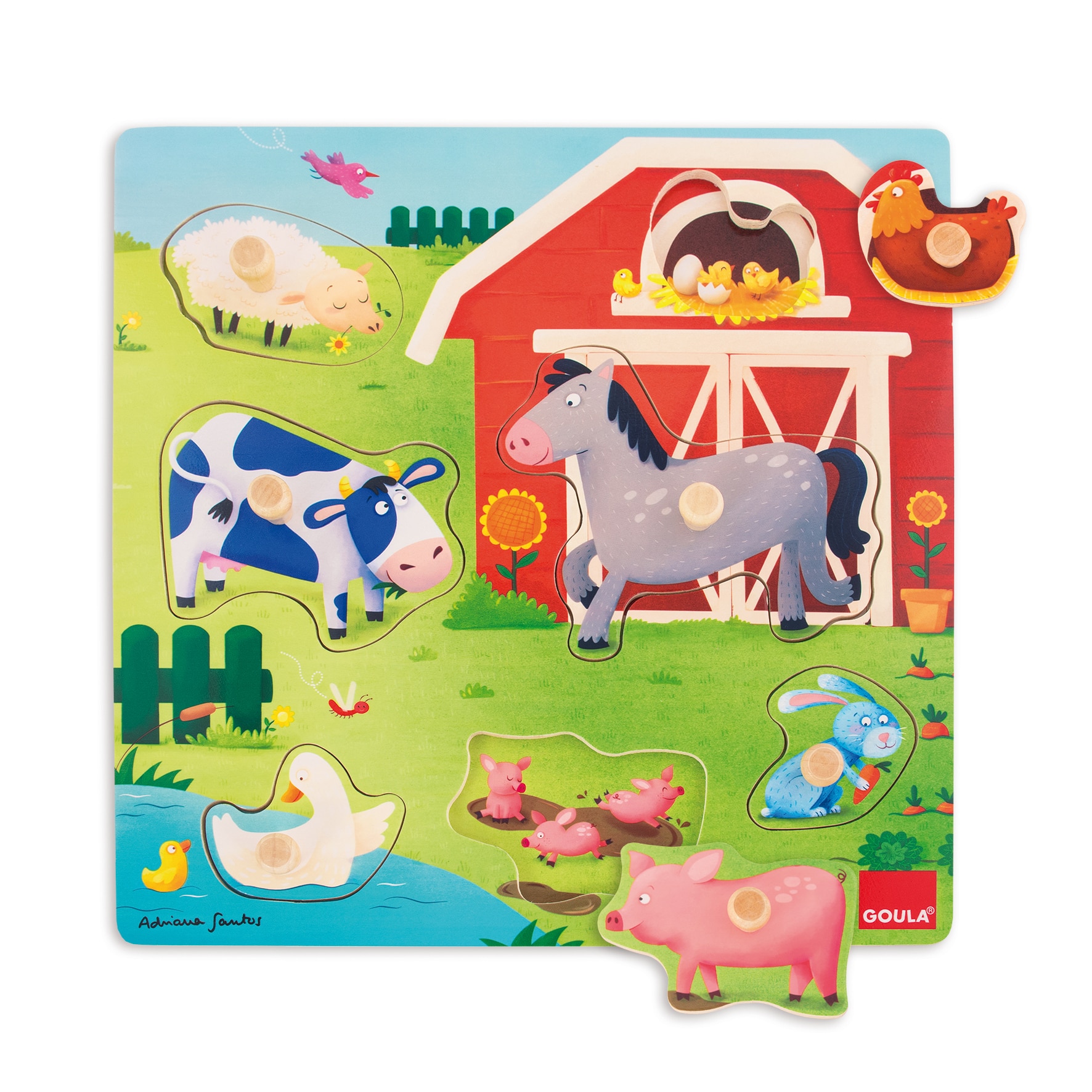 Puzzle Mamãs e Bebés Quinta Goula 2