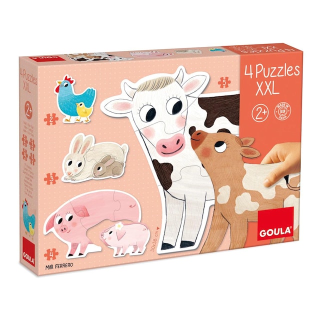 Juguete de Madera Puzzle XXL mamás y bebés Goula