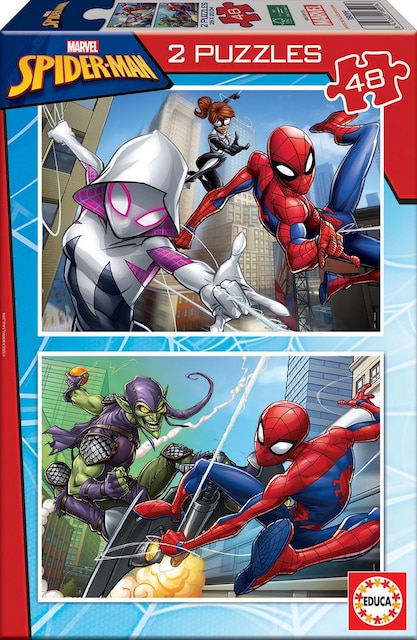 Puzzles 2x48 SpiderMan Marvel Educa Borras