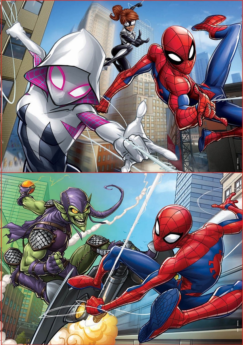 Puzzles 2x48 SpiderMan Marvel Educa Borras 2