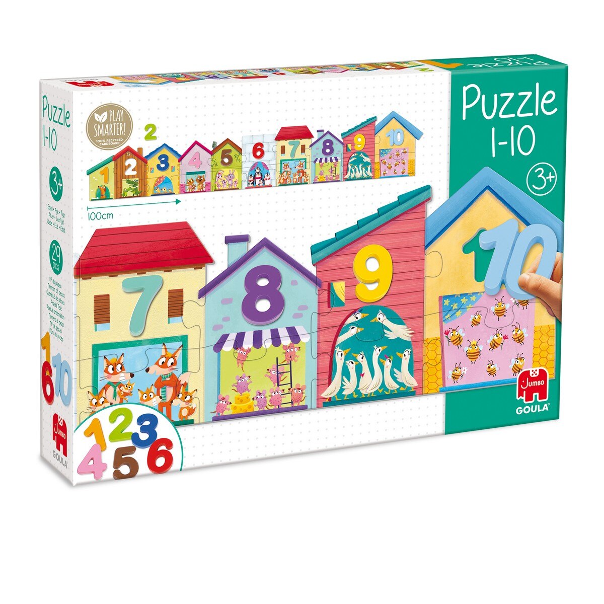 Juguete de Madera educativo 6 puzzles de 4 piezas Color Puzzle Goula 3