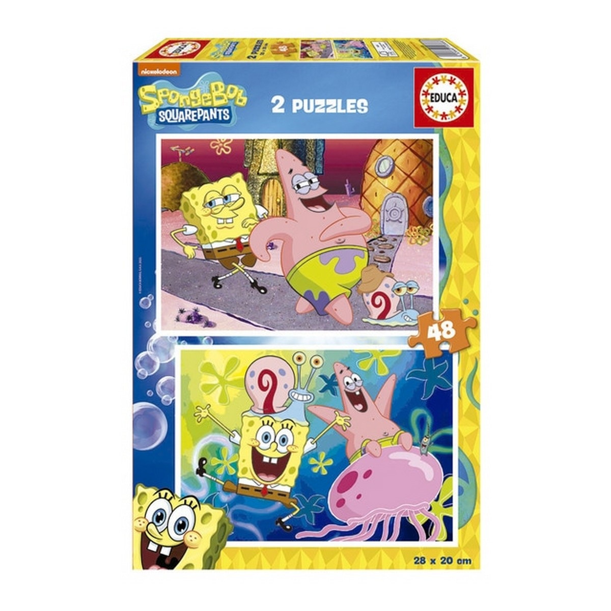 Imagen 0 de Puzzle 2x48 Bob Esponja EDUCA