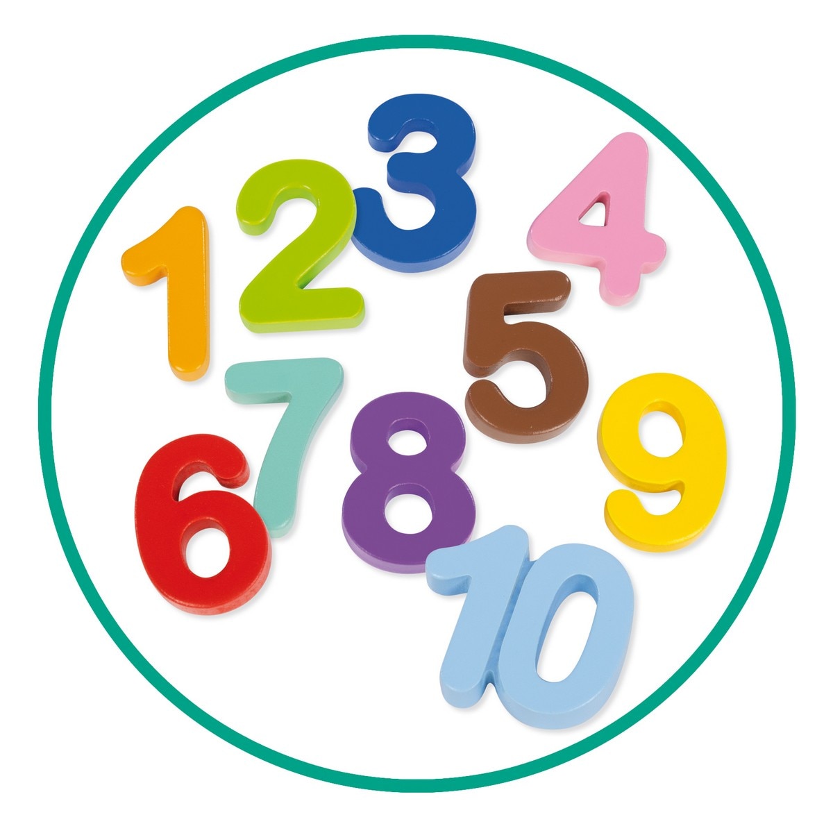 Imagen 0 de Juguete de madera Puzzle 20 piezas Los números del 1-10 Goula