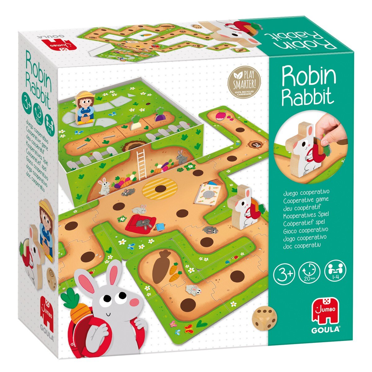 Juguete de madera Puzzle 20 piezas Los números del 1-10 Goula 4