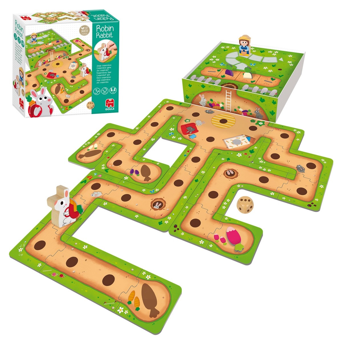 Juguete de madera Puzzle 20 piezas Los números del 1-10 Goula 5