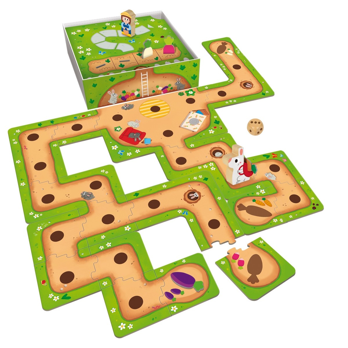 Juguete de madera Puzzle 20 piezas Los números del 1-10 Goula 7