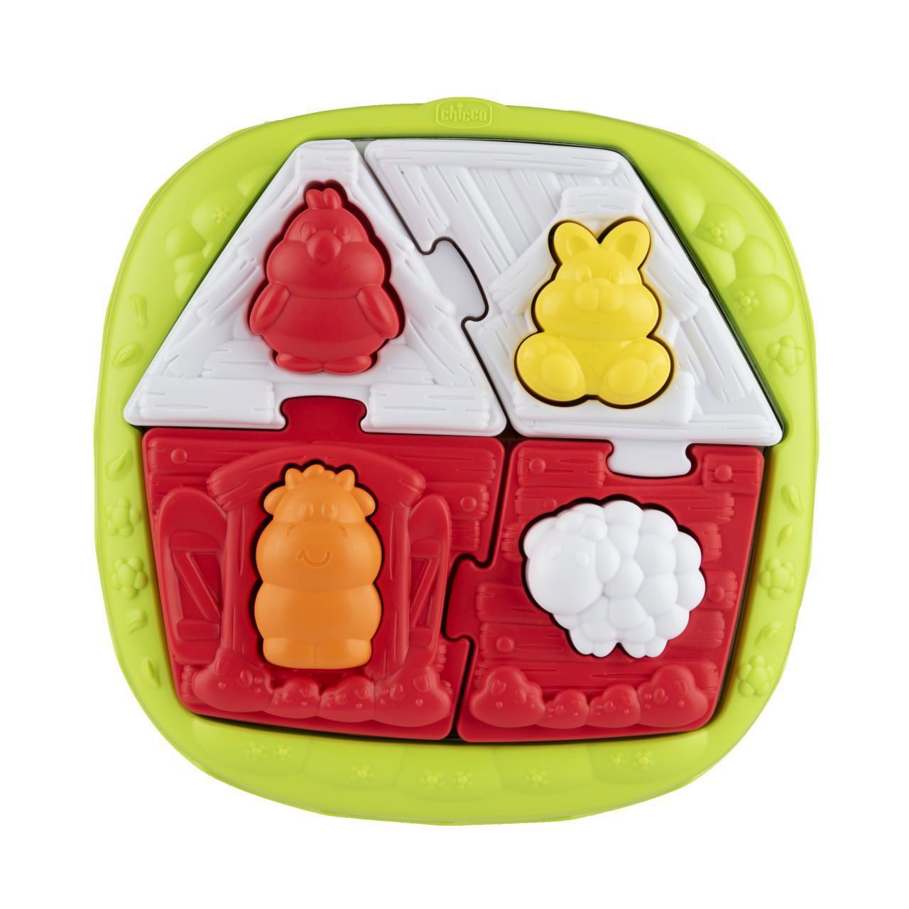Puzzle infantil educativo 2 en 1 Casa y Granja Chicco 6