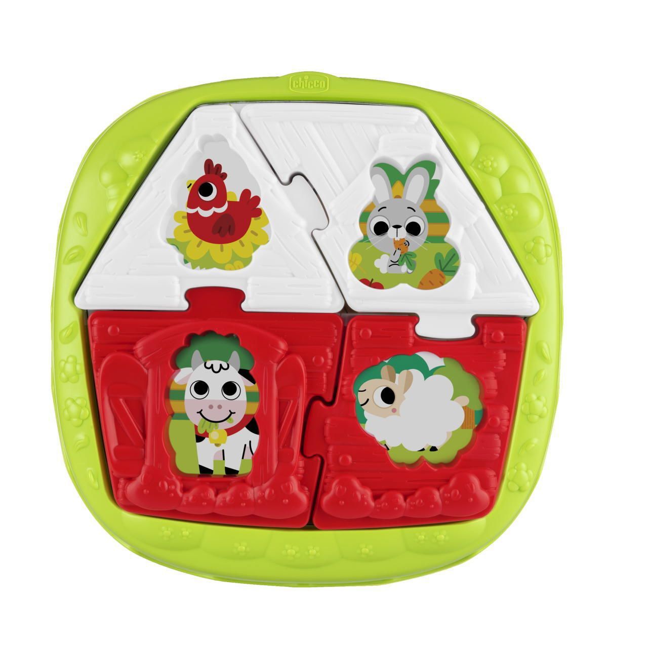 Puzzle infantil educativo 2 en 1 Casa y Granja Chicco 7