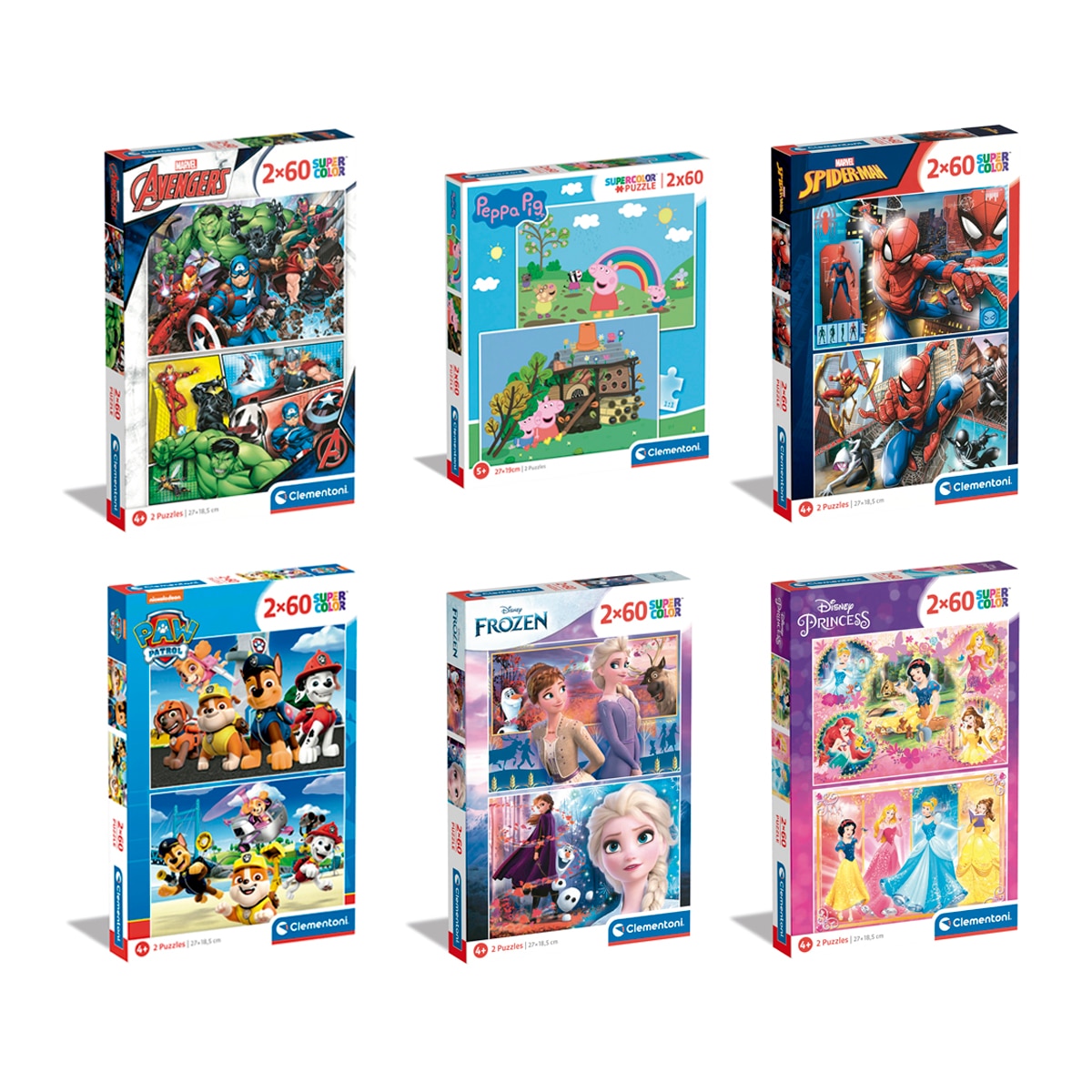 Imagen 0 de 2 puzzles 60 piezas Clementoni