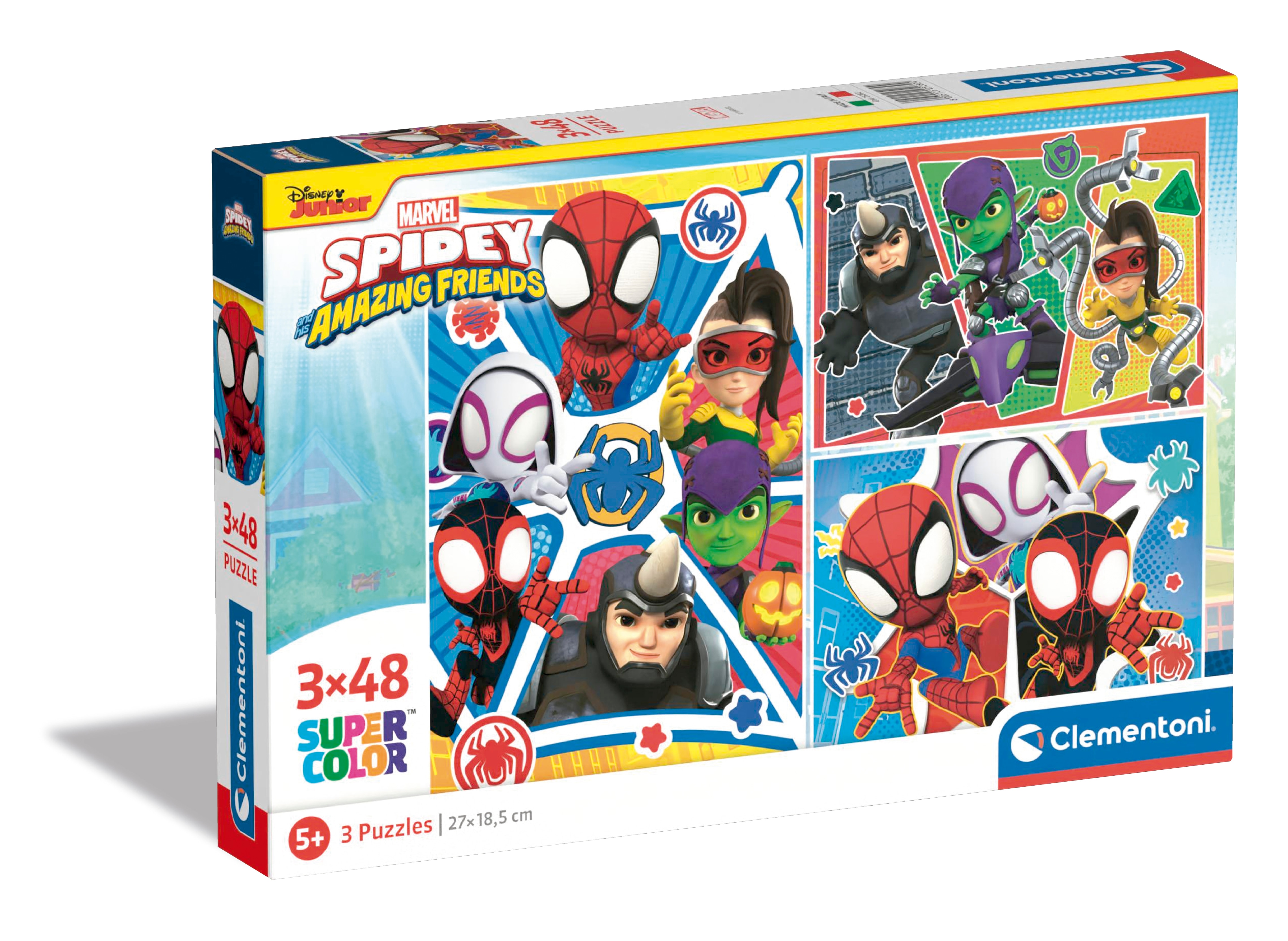 3 puzzles 48 piezas Clementoni 3