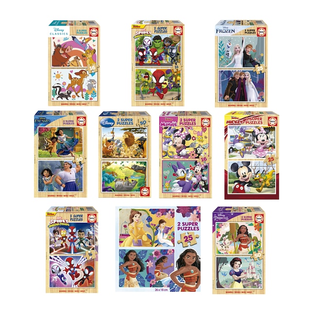 Super Puzzles Madera Disney