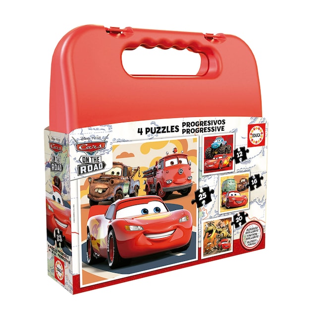 Maleta puzzles progresivos Cars