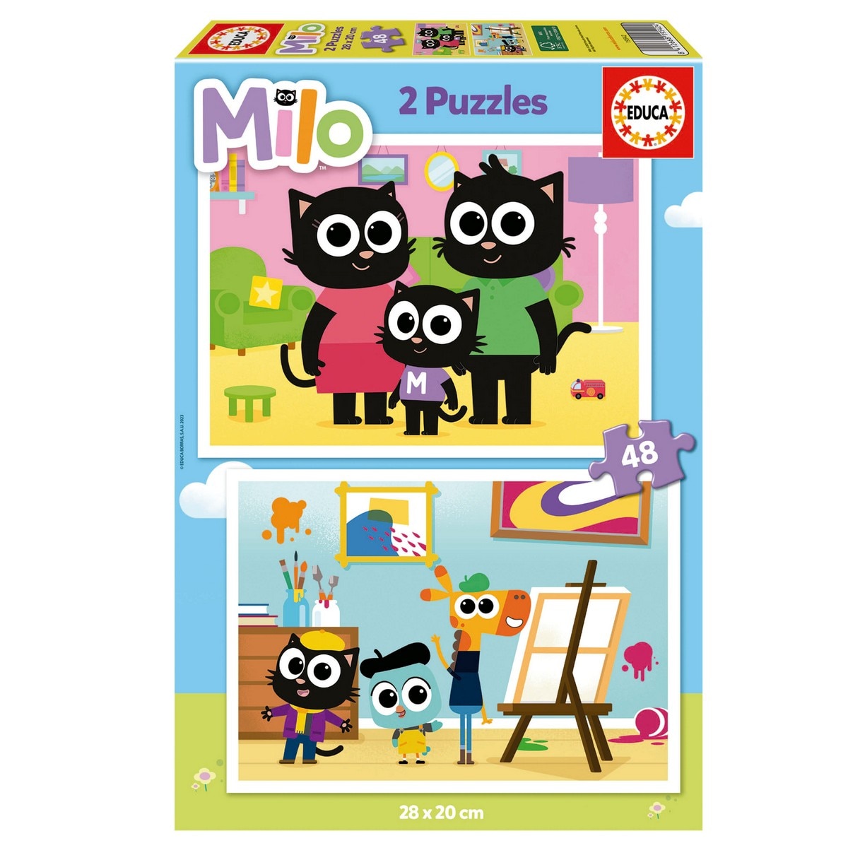 Imagen 0 de Puzzle 2X48 Milo Educa