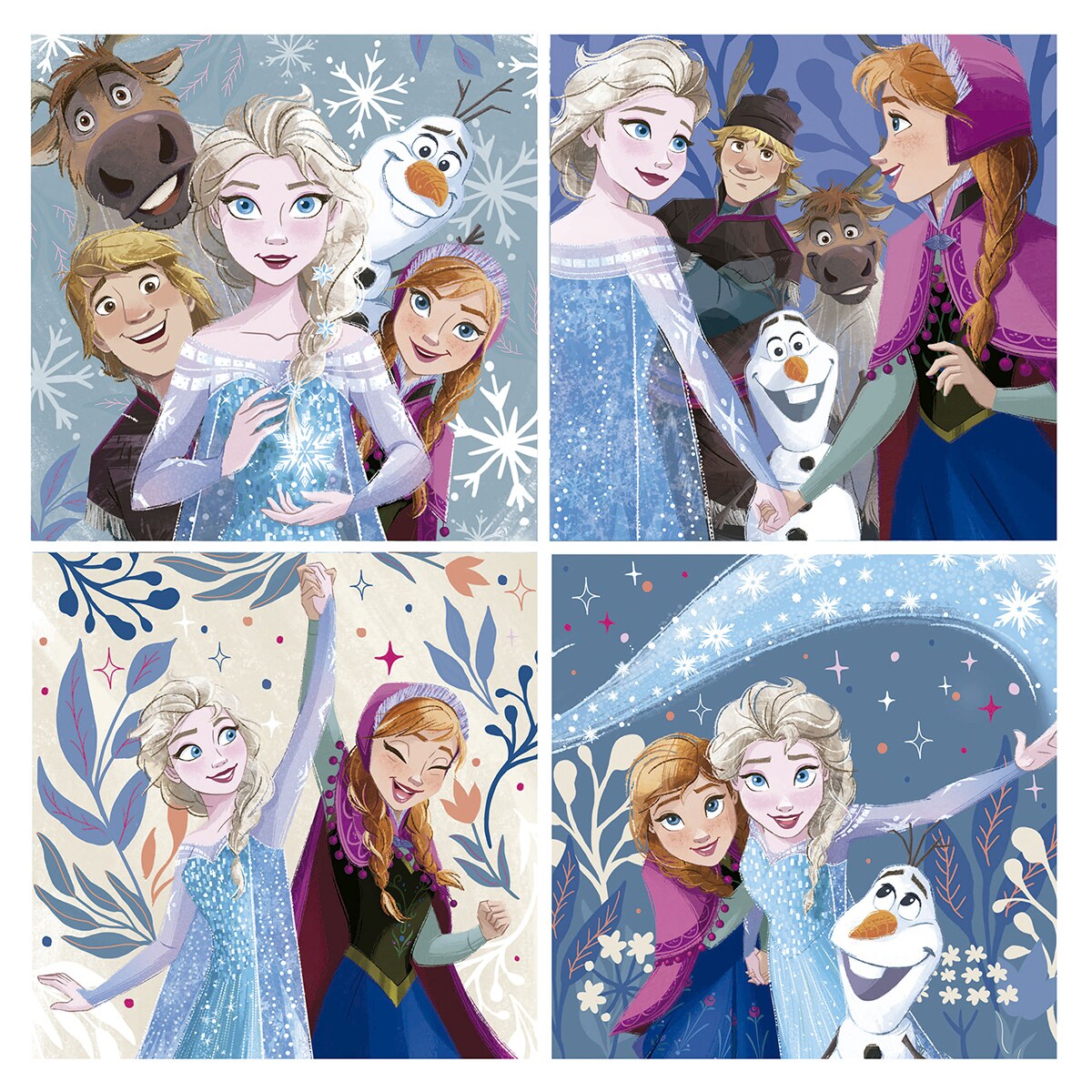 Puzzles Progresivos Frozen 12-16-20-25 Educa 2