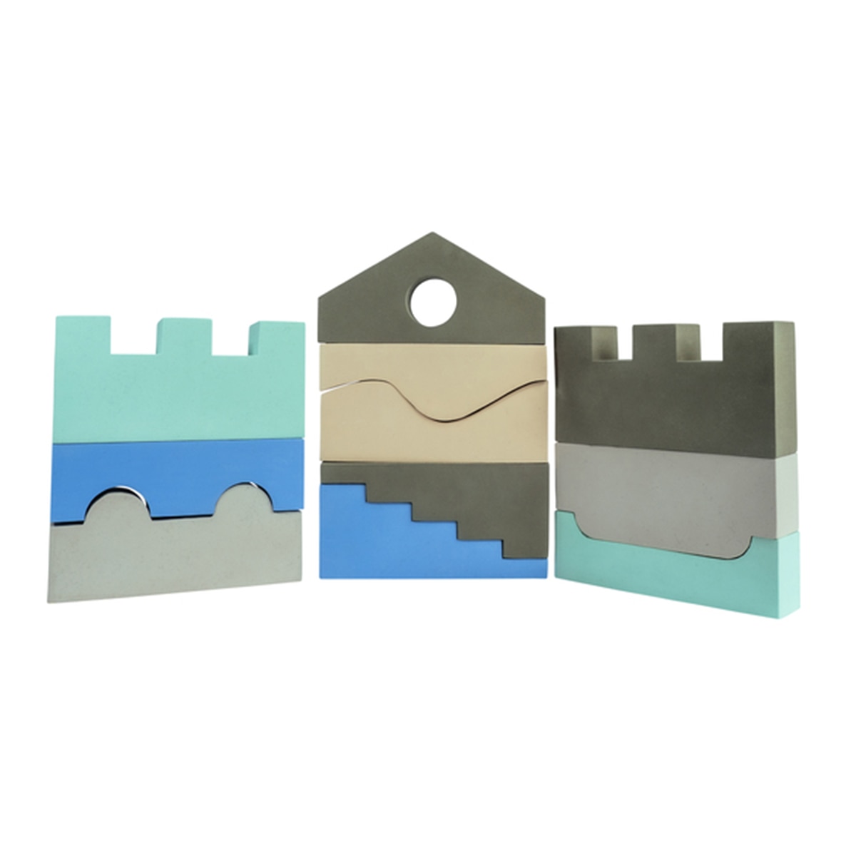 Moes – Bloques rompecabezas Goma EVA Sky 11 piezas Moes.