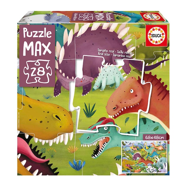 Puzzle Max 28 Piezas Dinosaurios Educa Borras