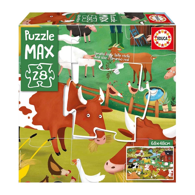 Puzzle Max 28 Piezas La granja Educa Borras