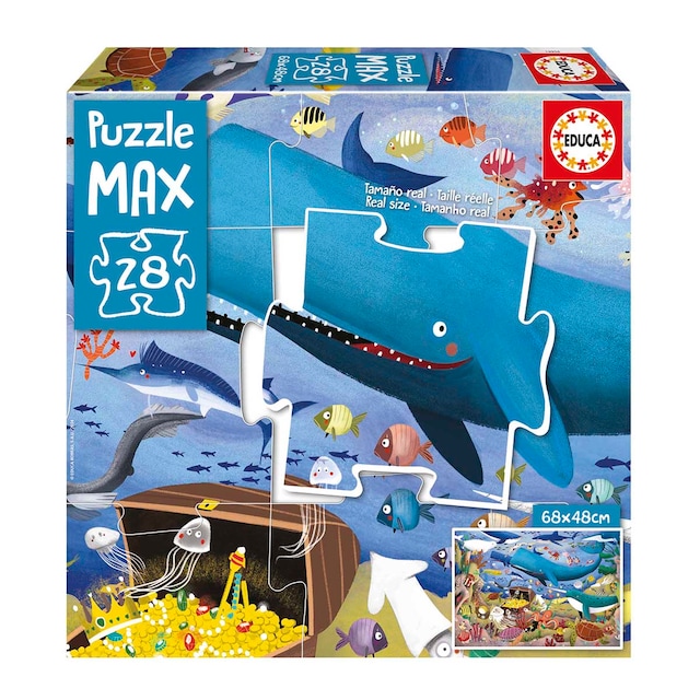 Puzzle Max 28 Piezas Animales bajo el mar Educa Borras
