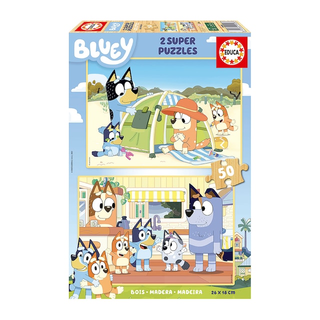 Puzzle 2x50 Piezas Bluey Educa Borras