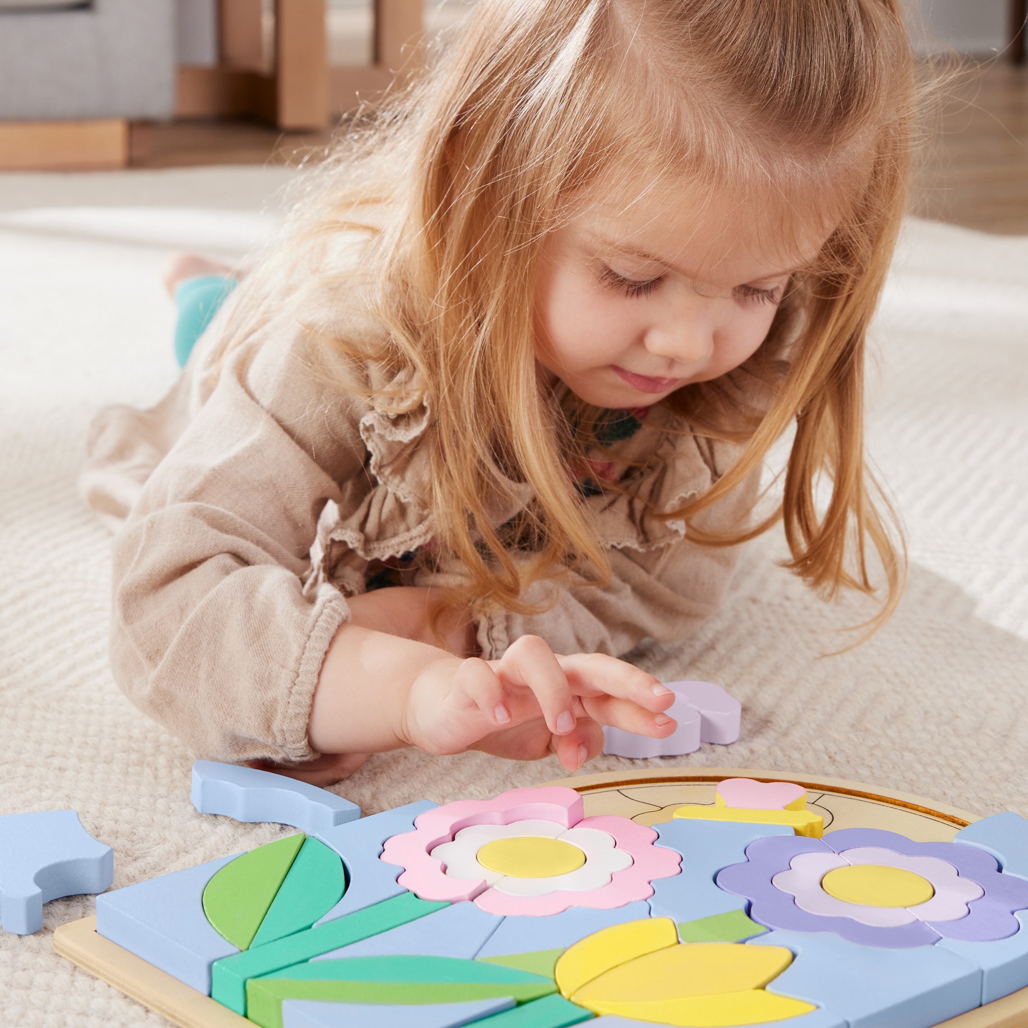 Puzzle madera de flores Fisher-Price 2