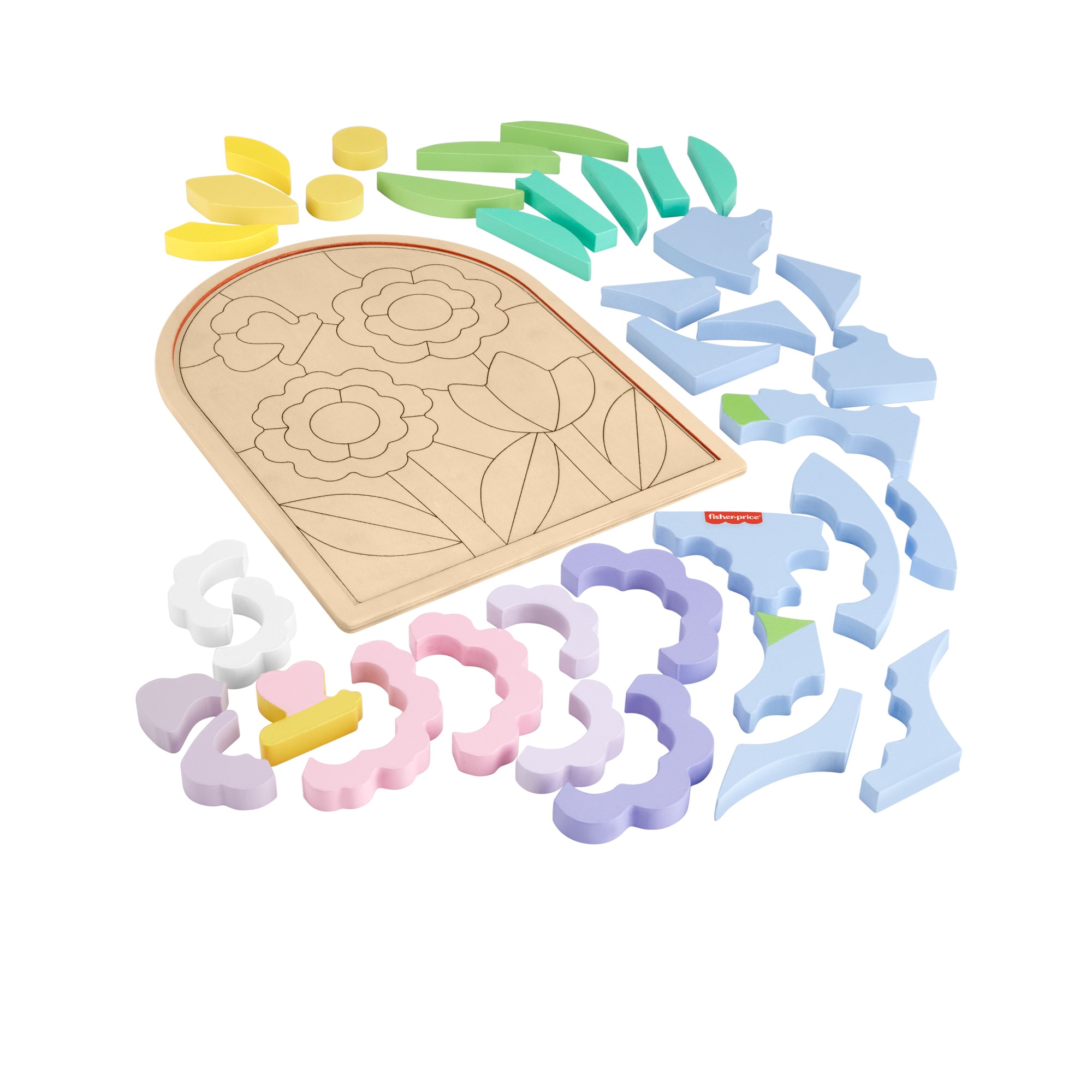Puzzle madera de flores Fisher-Price 4