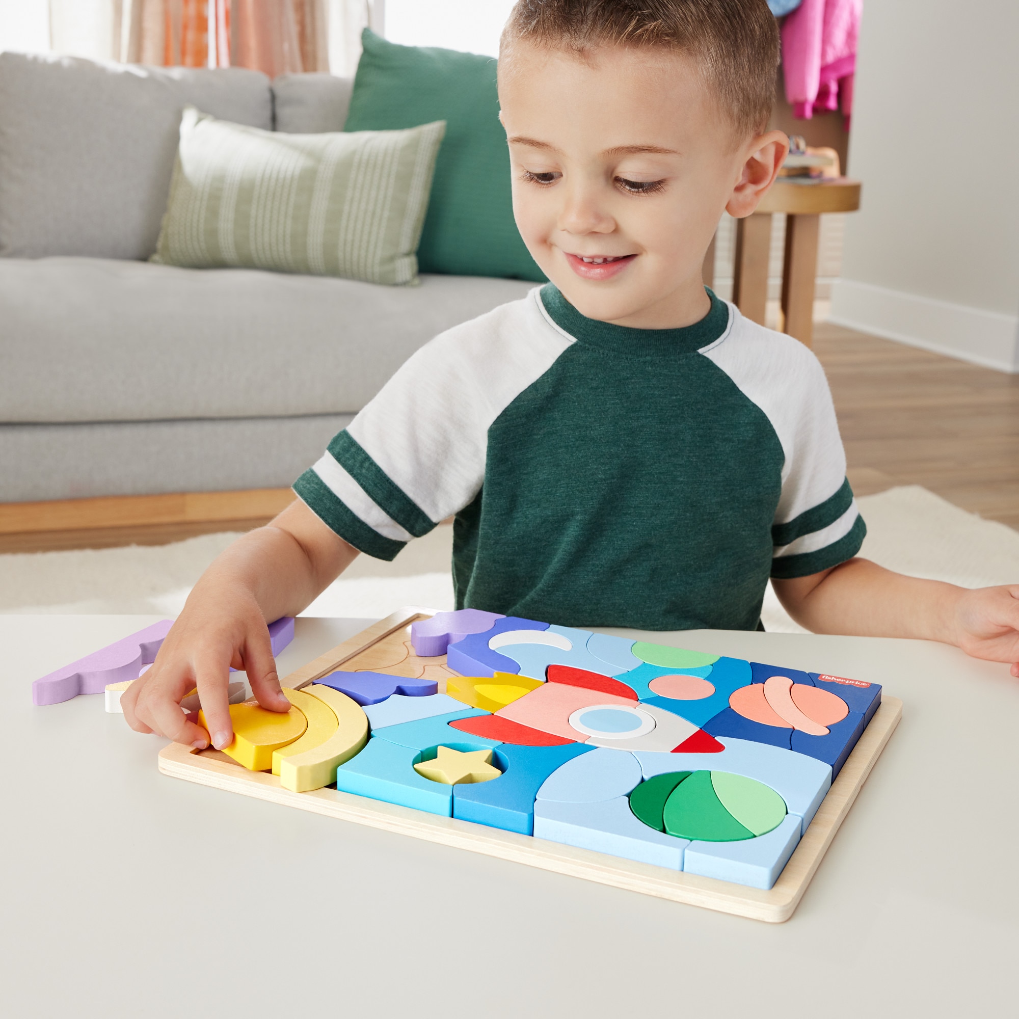 Puzzle madera espacio Fisher-Price 2