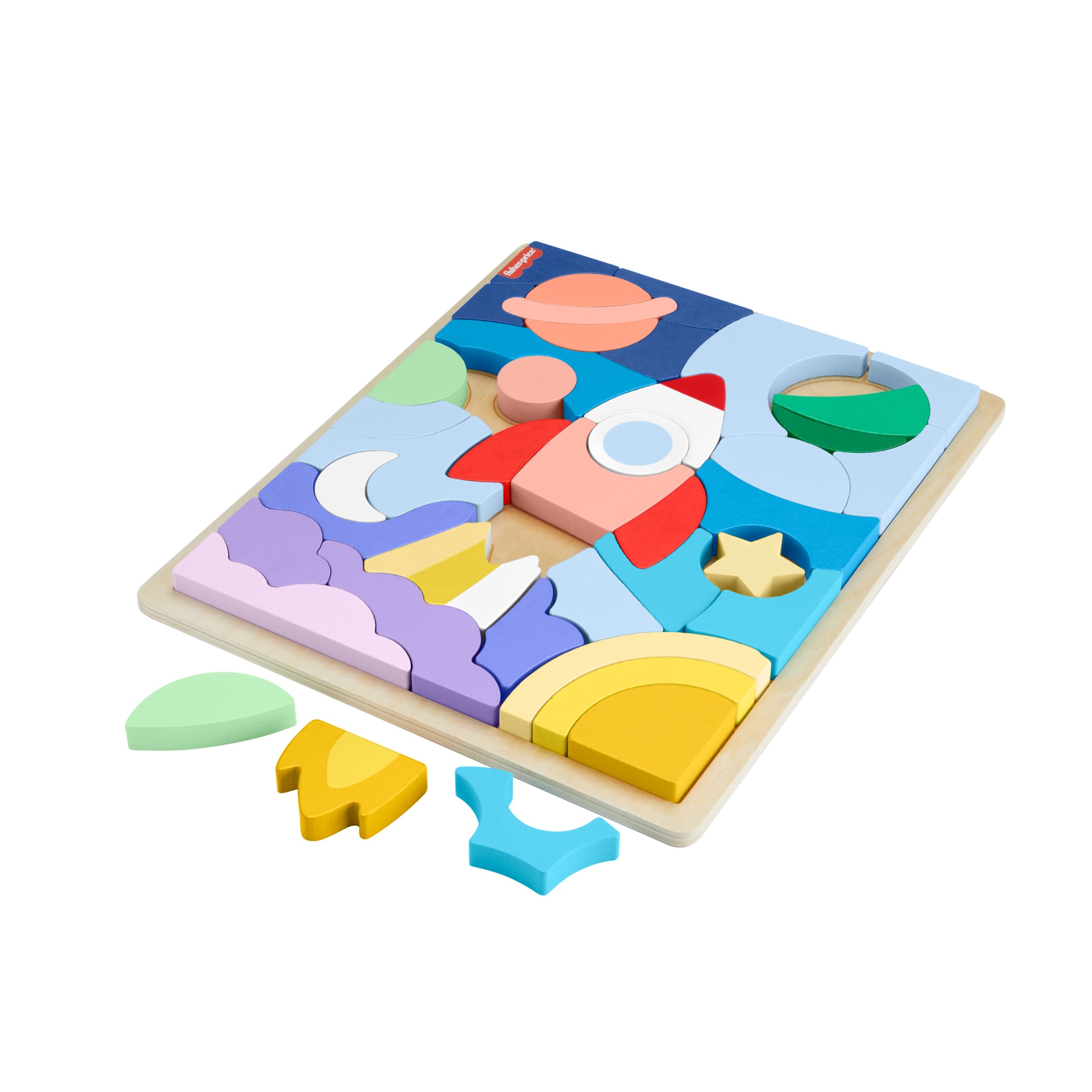 Puzzle madera espacio Fisher-Price 5