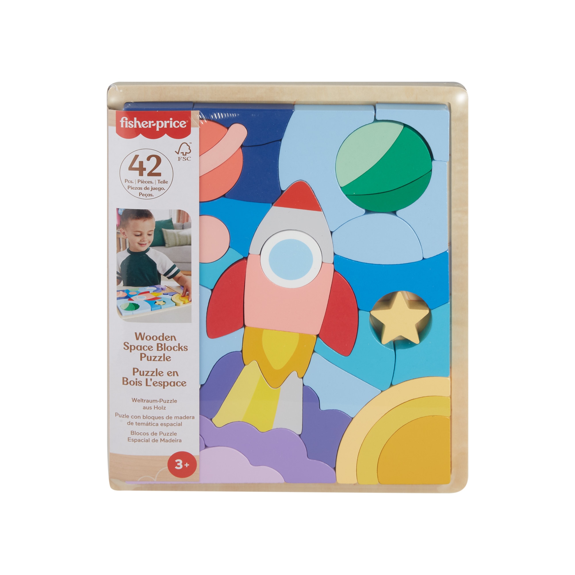 Puzzle madera espacio Fisher-Price 6