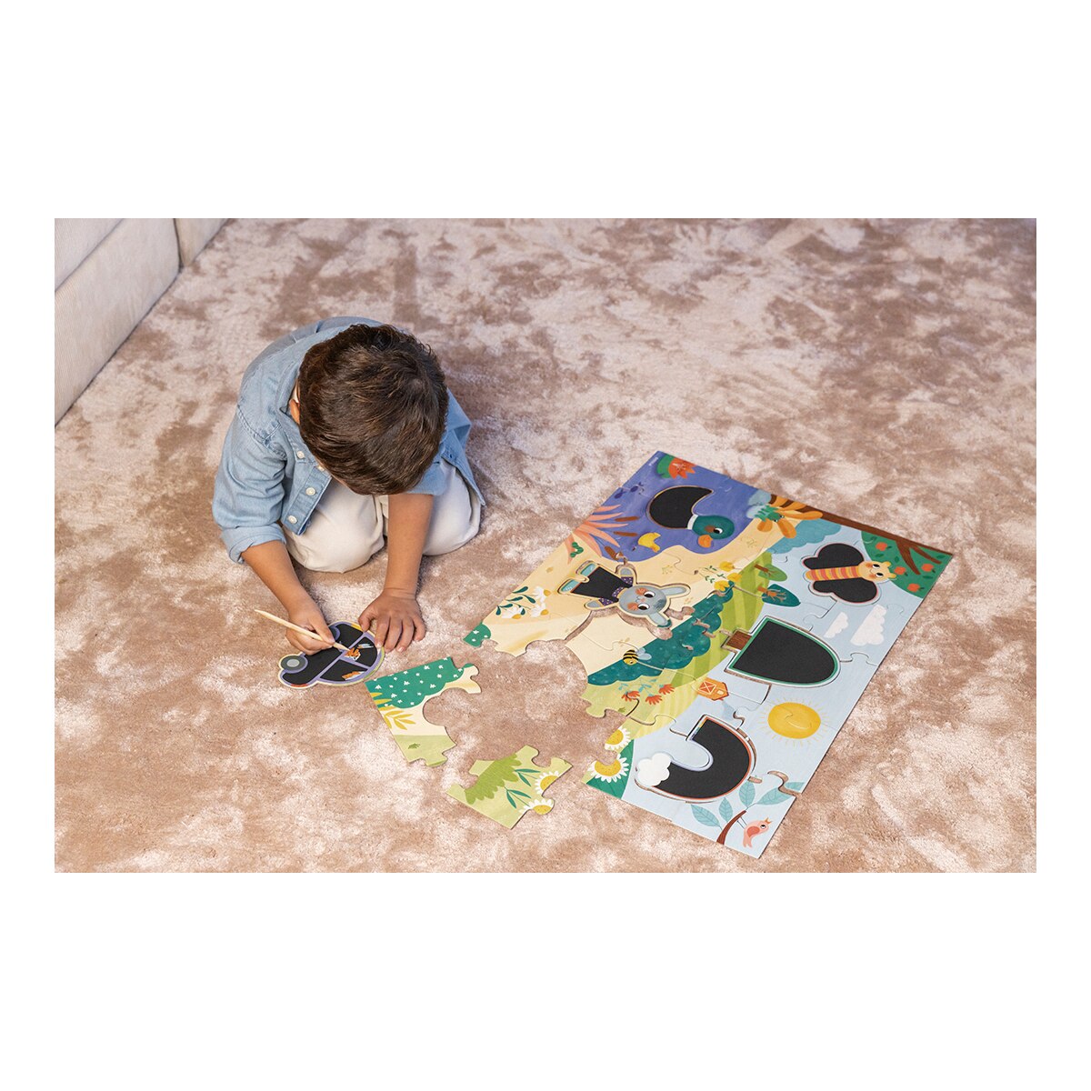 Puzzle XXL mágico Magic Scratch Goula Diset 8