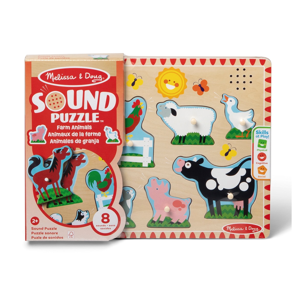 Imagen 0 de Puzzle con sonido Animales de la granja Melissa & Doug