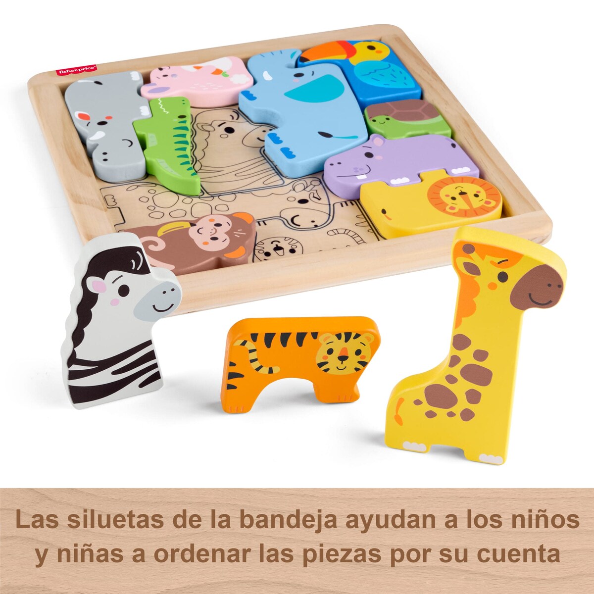 Puzzle de Encaixe Animais 13 Peças 5