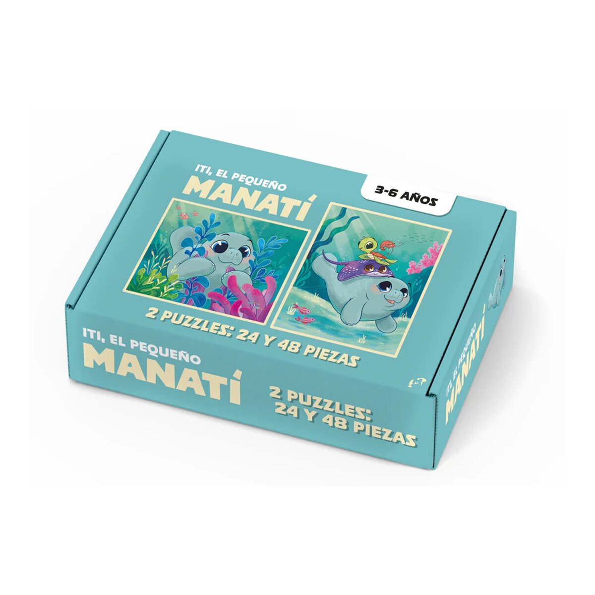 Imagen 0 de Pack 2 Puzzles el pequeño Manatí Hape