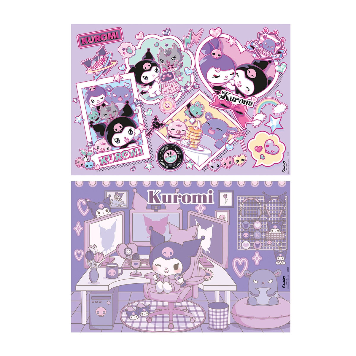 Puzzle de Madeira 2x50 Kuromi 2