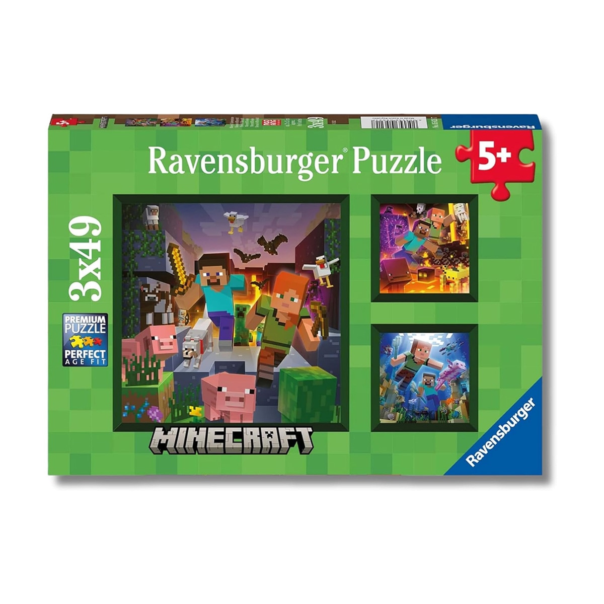 Imagen 0 de Puzzle Infantil Puzzle 3X49 piezas Micecraft Ravensburger