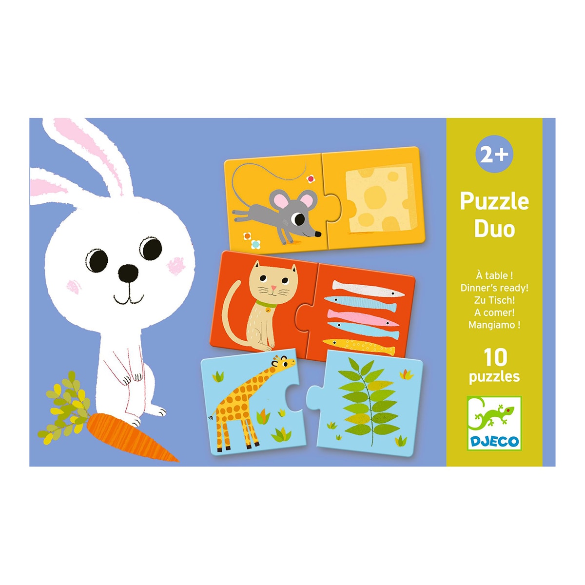Juego 10 Puzzles de 2 piezas Djeco 2