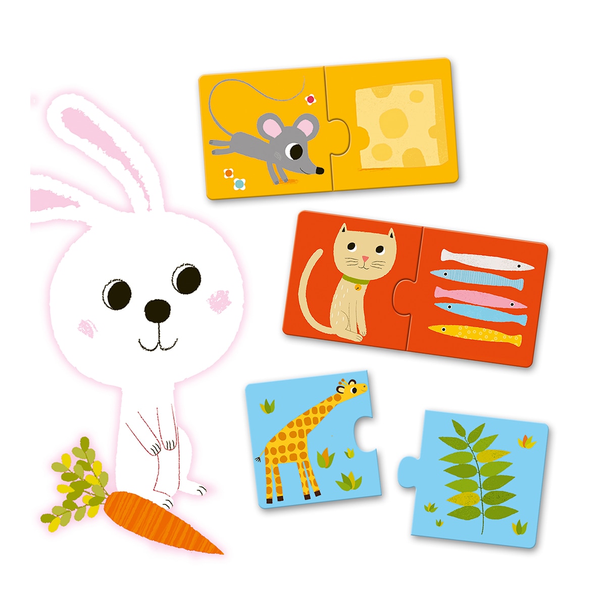 Juego 10 Puzzles de 2 piezas Djeco 4