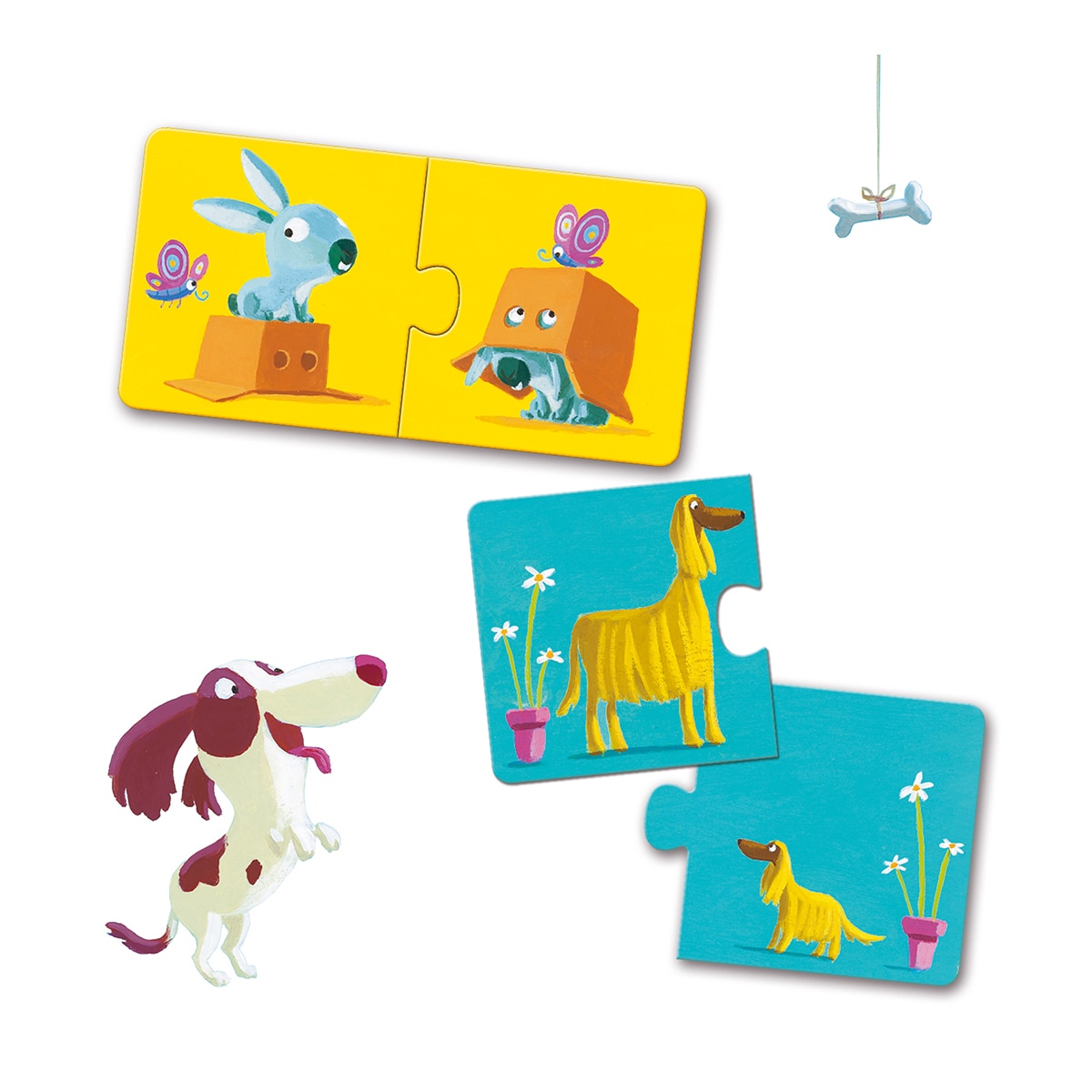 Juego 12 Puzzles de 2 piezas Djeco 4