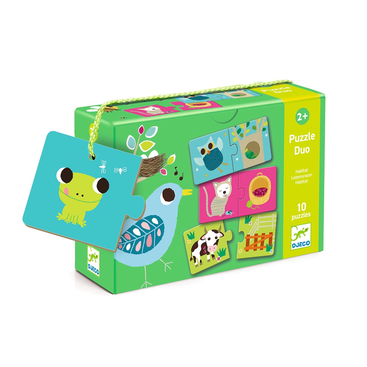 Imagen 0 de Juego 10 Puzzles de 2 piezas Djeco