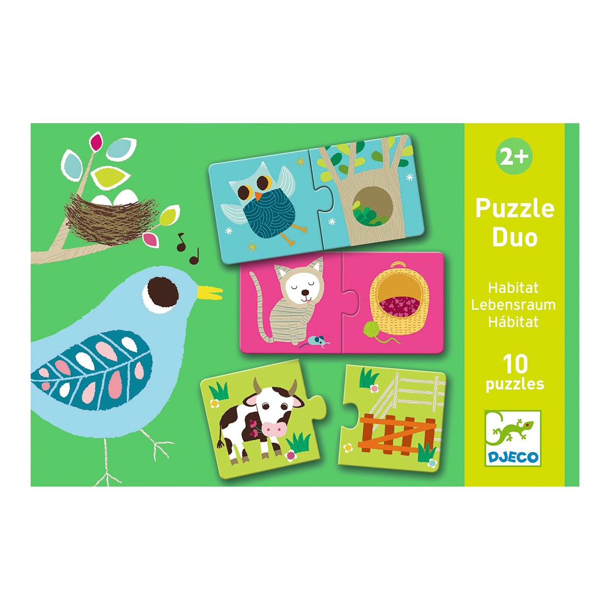 Juego 10 Puzzles de 2 piezas Djeco 2