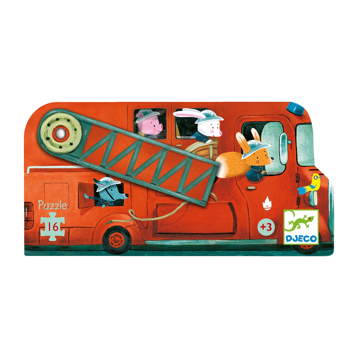 Imagen 2 de Puzzle de cartón de 16 piezas (25 x 25 cm) Djeco