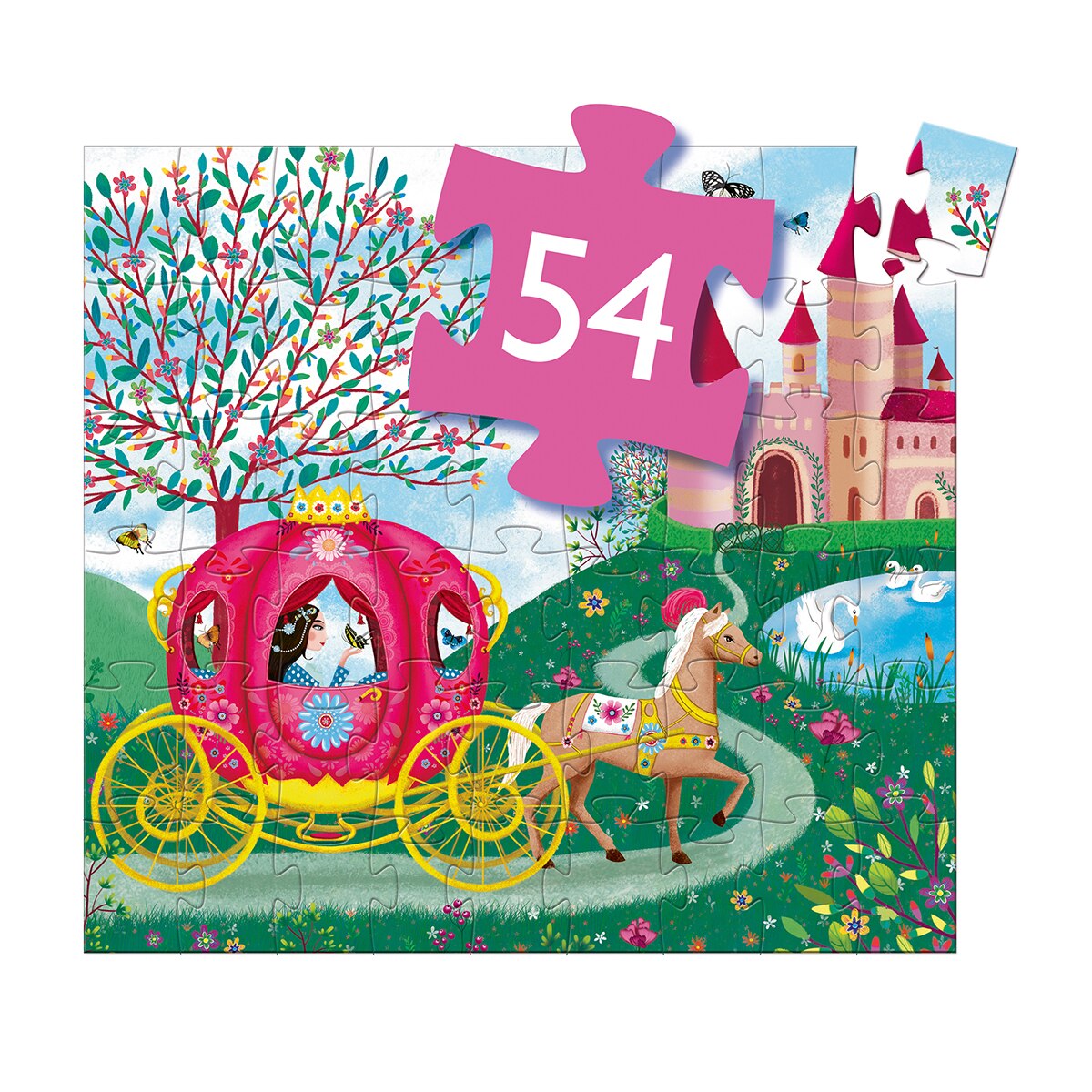 Puzzle de cartón de 54 piezas (40 x 37 cm) Djeco 2