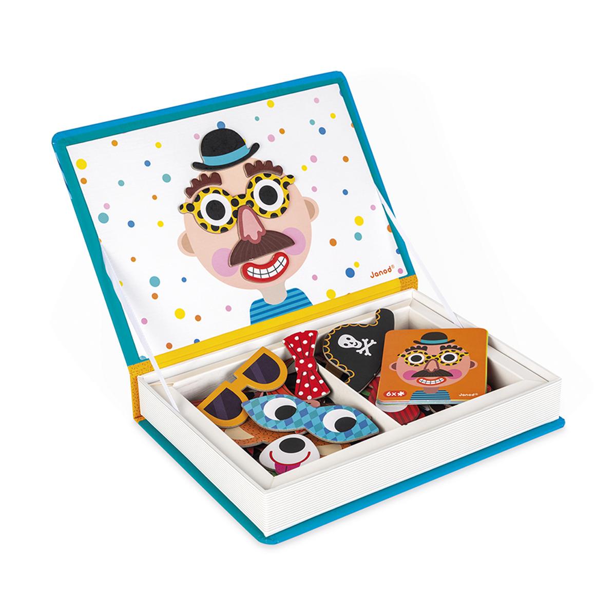 Magneti'Book Crazy Faces Chicos Janod 2