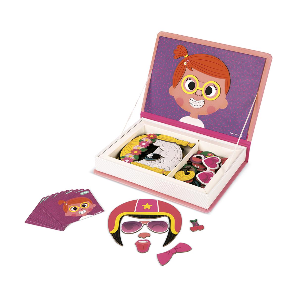 Imagen 0 de Magneti'Book Crazy Faces Chicas Janod